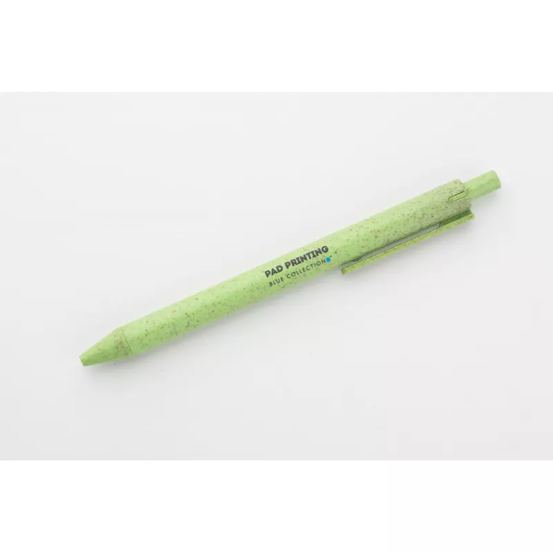Długopis ze słomy pszennej REVI - zielony jasny (19652-13)