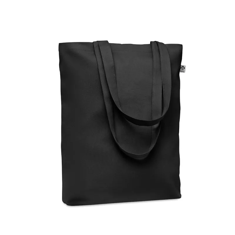 Torba płócienna z bawełny organicznej 270 g/m² COCO - Czarny (MO6713-03)