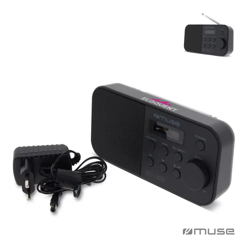 M-109 DB | Muse Portable Radio FM/DAB+ - szary (LT45810-N0061)