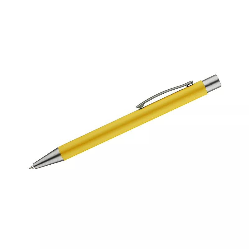 Długopis aluminiowy z gumowaną powierzchnią GOMA - żółty (19617-12)