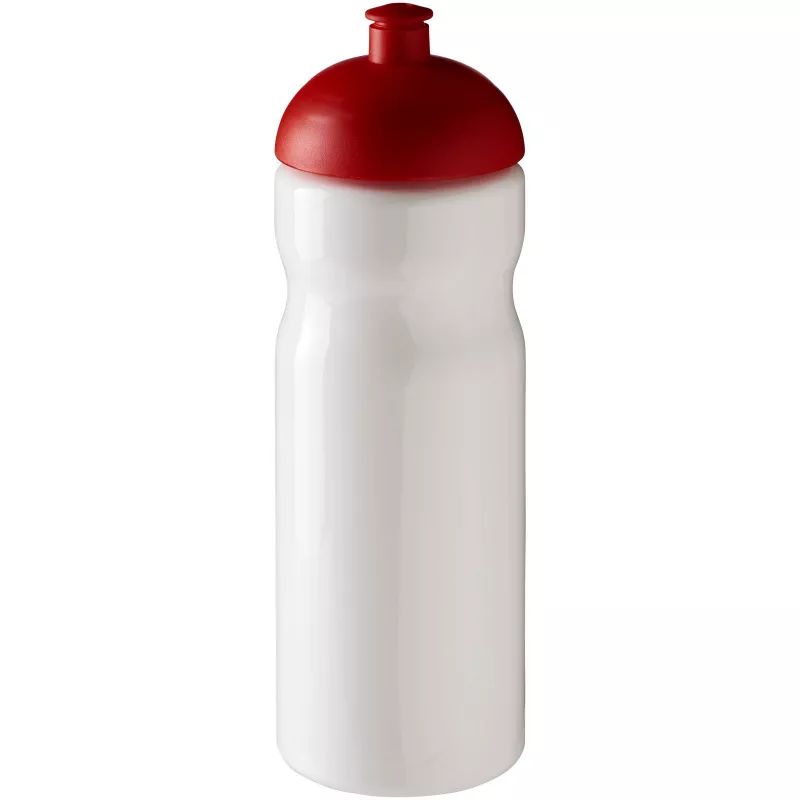 Bidon H2O Base® o pojemności 650 ml z wypukłym wieczkiem - Biały-Czerwony (21004718)