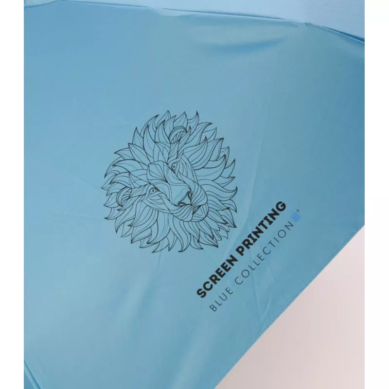 Manualny parasol kieszonkowy z powłoką UV ⌀86 cm - błękitny (37046-08)