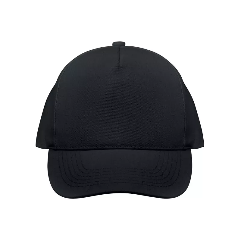 Czapka z daszkiem organiczna 250 g/m² BICCA CAP - Czarny (MO6432-03)