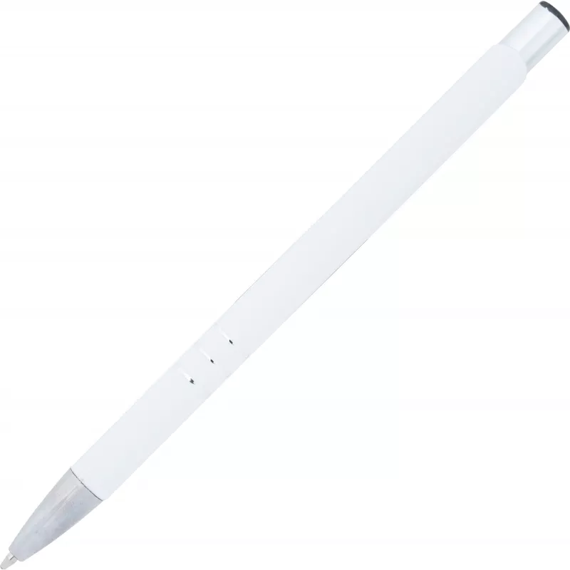 Długopis metalowy soft touch NEW JERSEY - biały (055506)