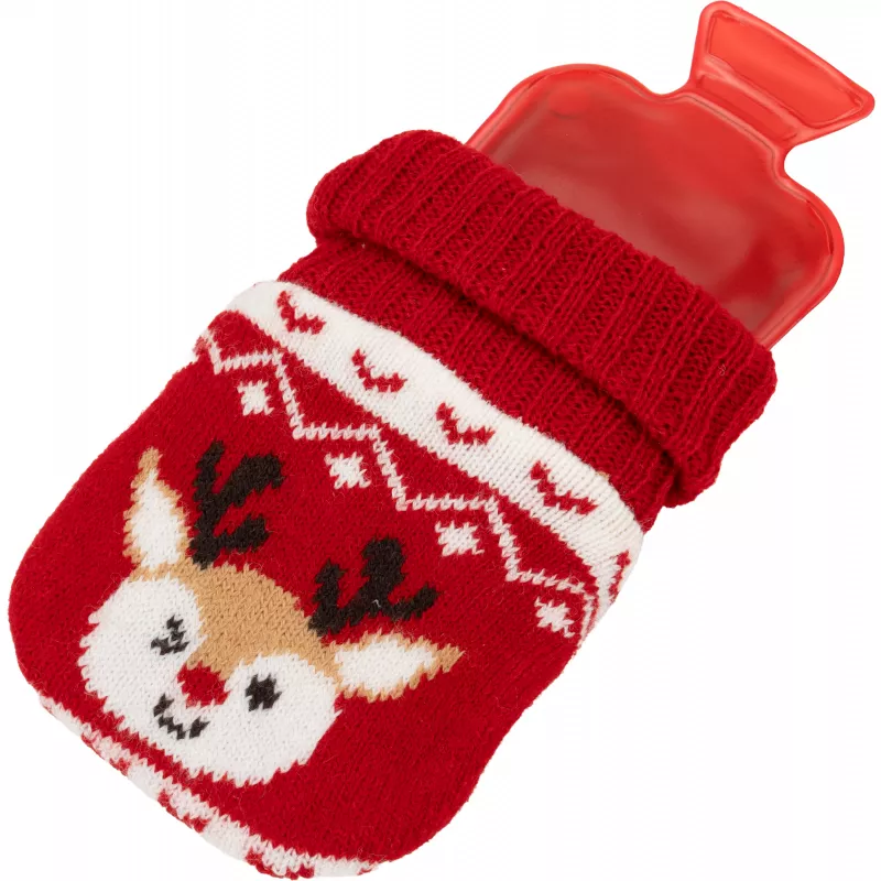 Ogrzewacz w świątecznym pokrowcu - czerwony (436305)