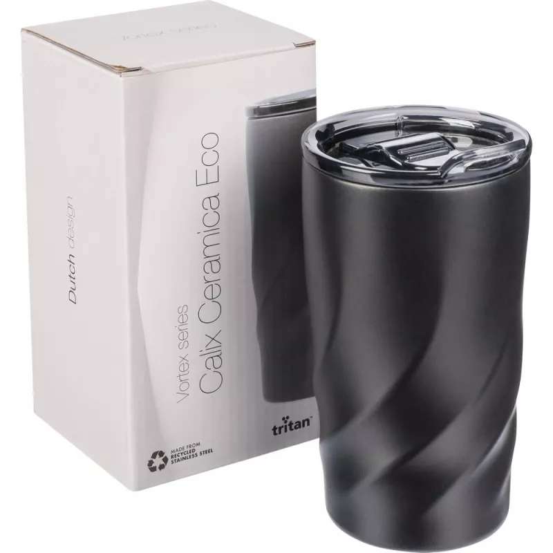 Kubek podróżny BrandCharger Vortex Calix Ceramica 400 ml - czarny (VA539-03)