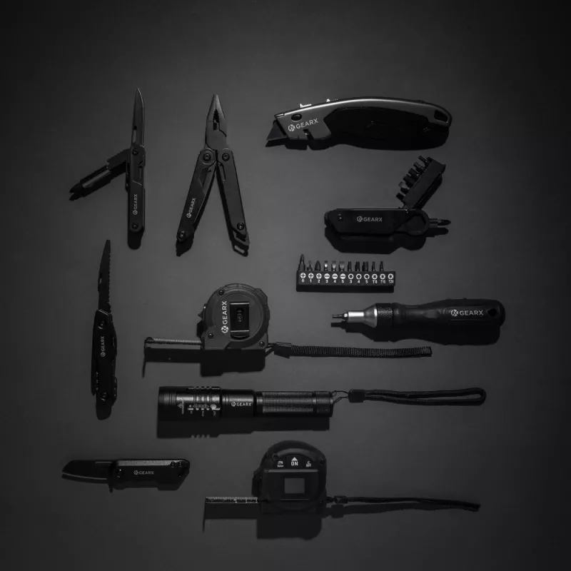 Wielofunkcyjne narzędzie rowerowe Gear X - czarny (P221.241)