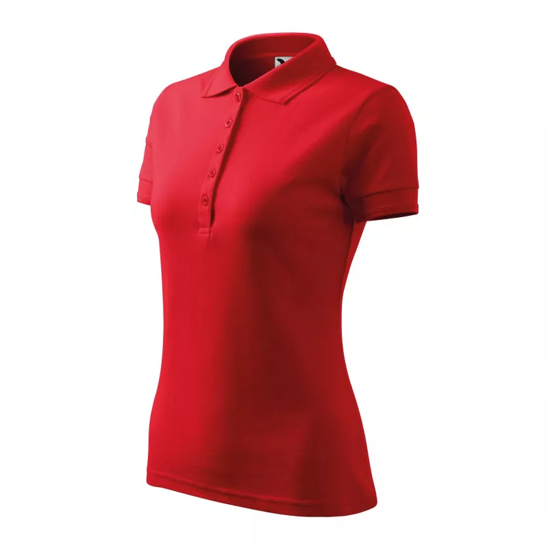 Damska koszulka polo 200 g/m² PIQUE  POLO 210 - Czerwony (ADLER210-CZERWONY)