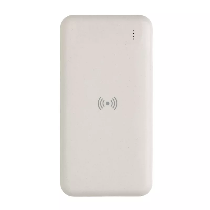 Bezprzewodowy power bank, ładowarka bezprzewodowa - biały (P322.673)