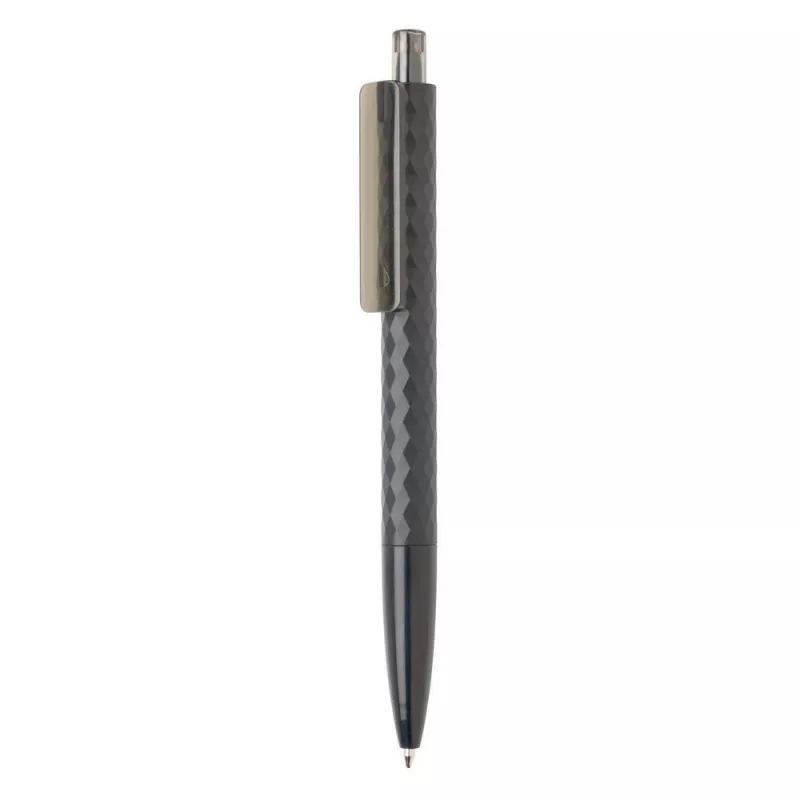Długopis z diamentowym wzorem i niemieckim wkładem Dokumental® - czarny (V1814-03)