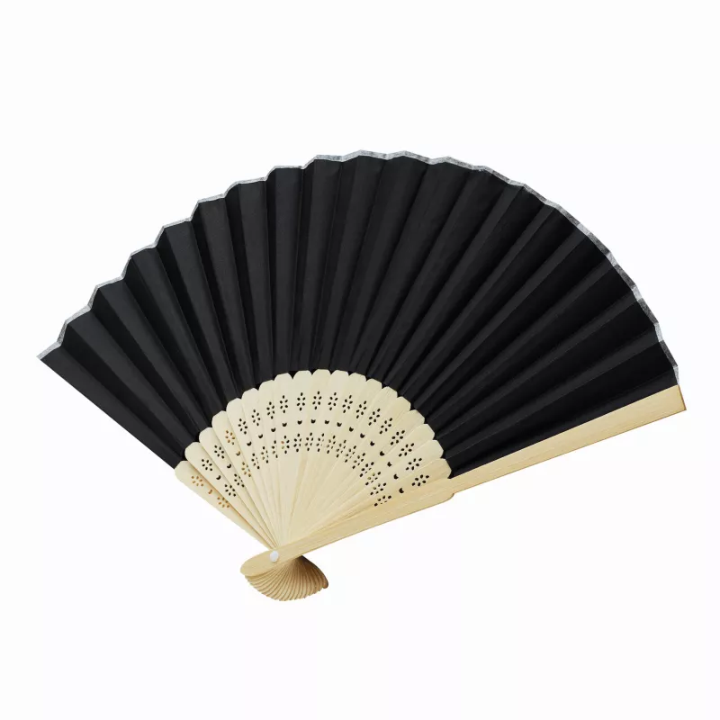 Składany wachlarz - czarny (56-0906030)