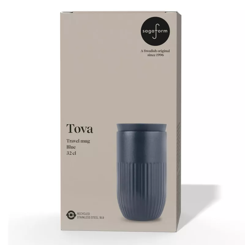 Kubek izolowany Sagaform Tova, 320 ml, szczelny, można myć w zmywarce - niebieski (LT52130-N0011)
