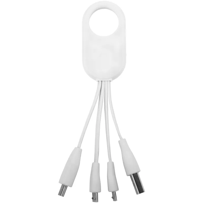 Kabel do ładowania z końcówką USB typu C 4w1 Troup - Biały (13421401)