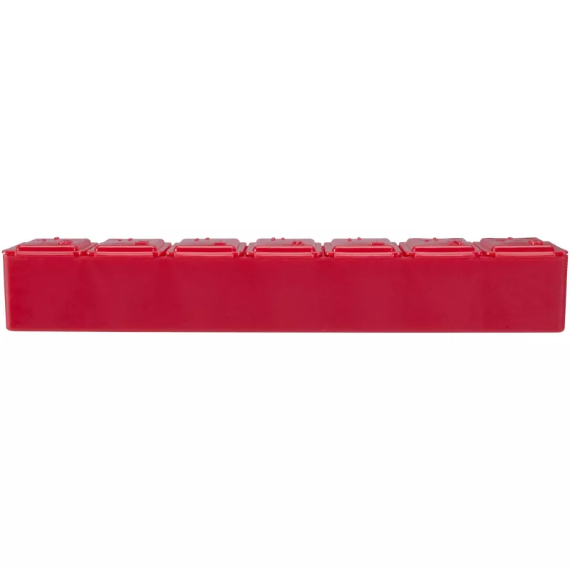 Dose 7-dniowy organizer na witaminy - Czerwony (12637321)