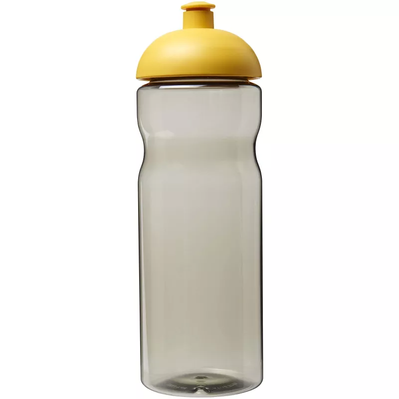 Bidon H2O Eco o pojemności 650 ml z wypukłym wieczkiem - Ciemnografitowy-Żółty (21009810)