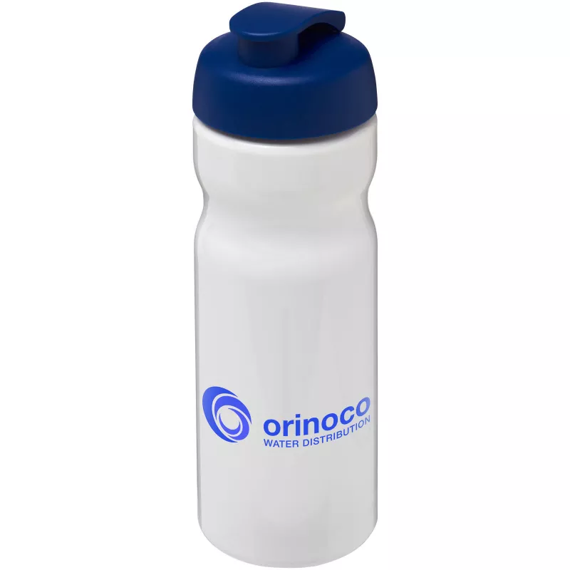 Bidon H2O Base® o pojemności 650 ml z wieczkiem zaciskowym - Biały-Niebieski (21004517)