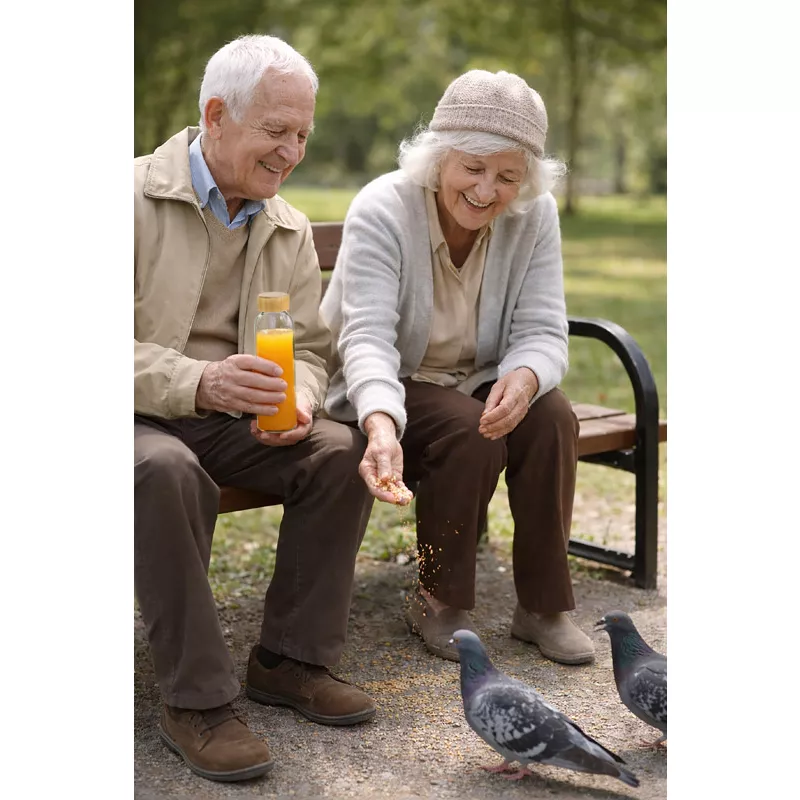 Butelka z recyklingowanego szkła VOSA 500 ml - przezroczysty (16258-19)