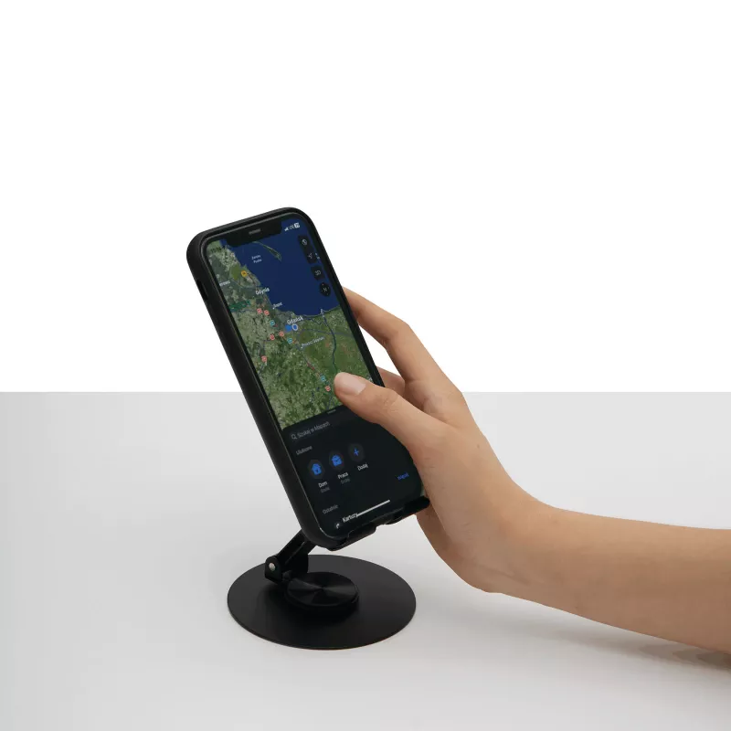 Składany uchwyt na telefon DESK MASTER - czarny (56-1107389)
