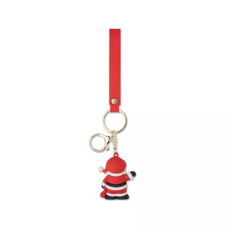 Brelok PVC Święty Mikołaj SANTACHARM - Czerwony (CX1605-05)