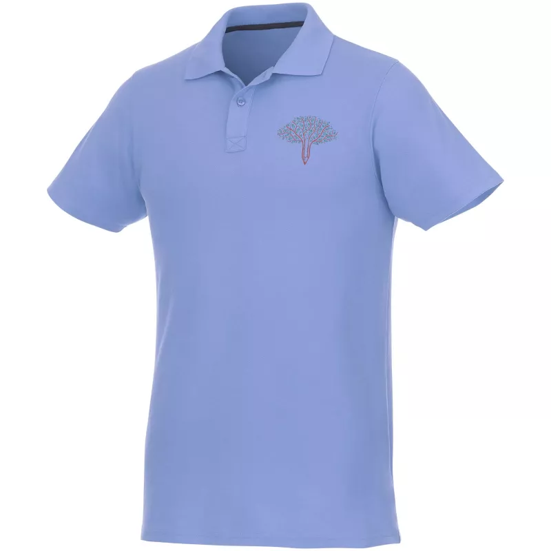 Helios - koszulka męska polo z krótkim rękawem - Jasnoniebieski (38106-L BLUE)