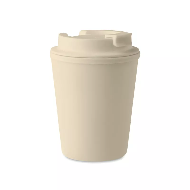 Kubek dwuścienny z PP 300 ml TRIDUS - Bezowy (MO6866-13)