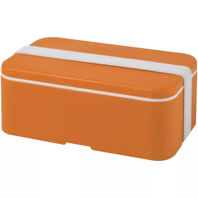MIYO jednopoziomowe pudełko na lunch  - Biały-Pomarańczowy (21046931)