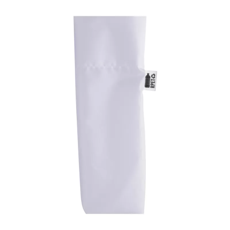 Flumber RPET personalizowany pokrowiec na składaną parasolkę - biały (AP718697)