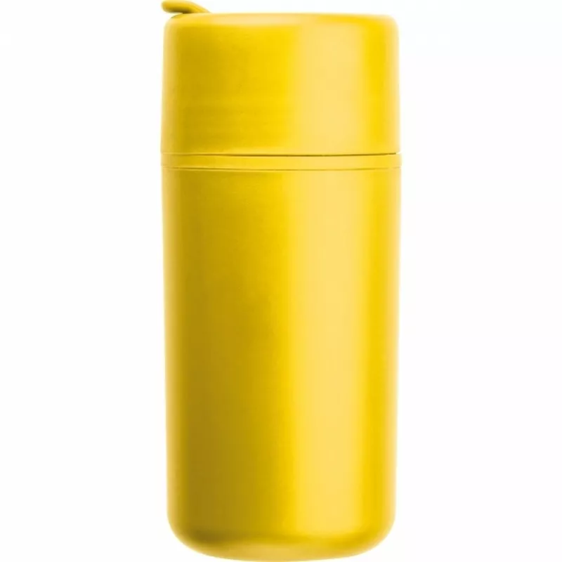 Kubek z podwójnymi ściankami GENOA 500 ml - żółty (535408)