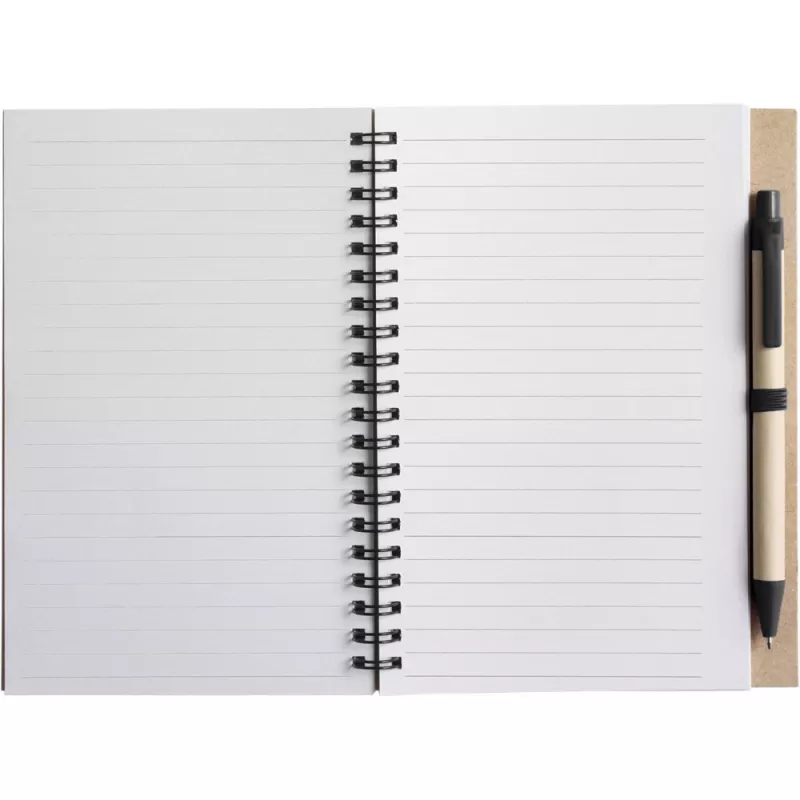 Notatnik ok. A5 z długopisem - czarny (V2389/A-03)