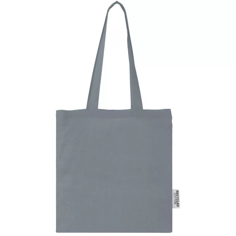 Madras torba na zakupy z bawełny z recyklingu 140 g/m² 38x42c  - Szary (12069582)