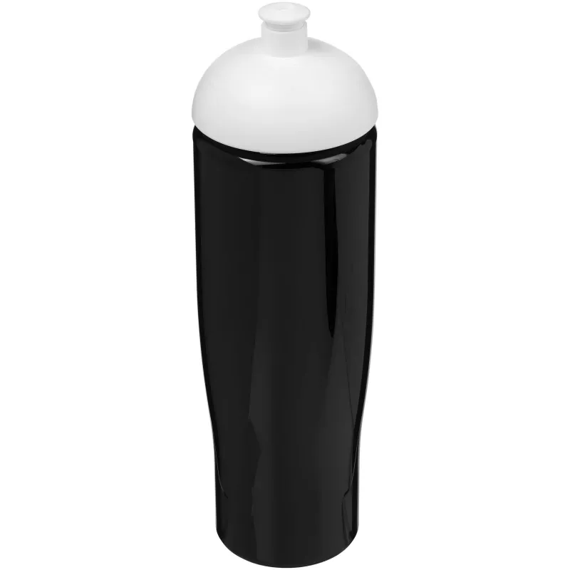 Bidon H2O Tempo® o pojemności 700 ml z wypukłym wieczkiem - Biały-Czarny (21004212)