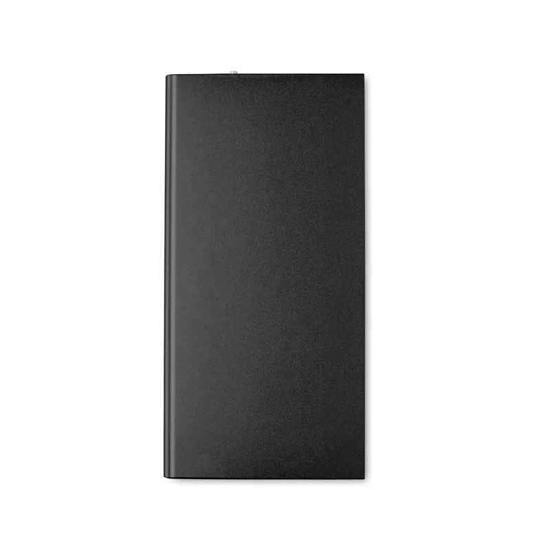 Powerbank płaski aluminiowy 8000 mAh POWERFLAT8 - Czarny (MO8839-03)