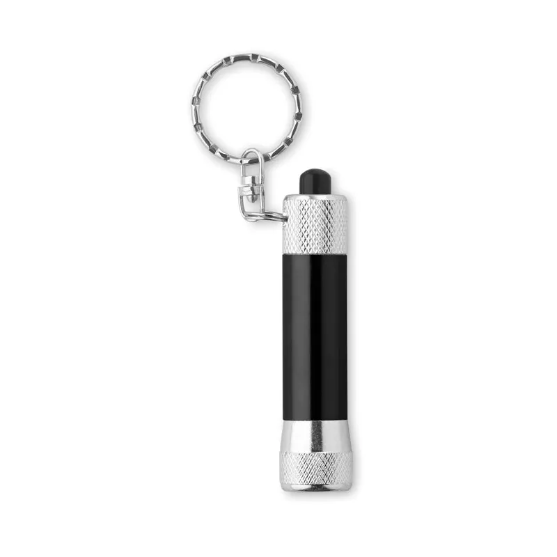 Brelok latarka LED aluminiowy ARIZO - Czarny (MO8622-03)