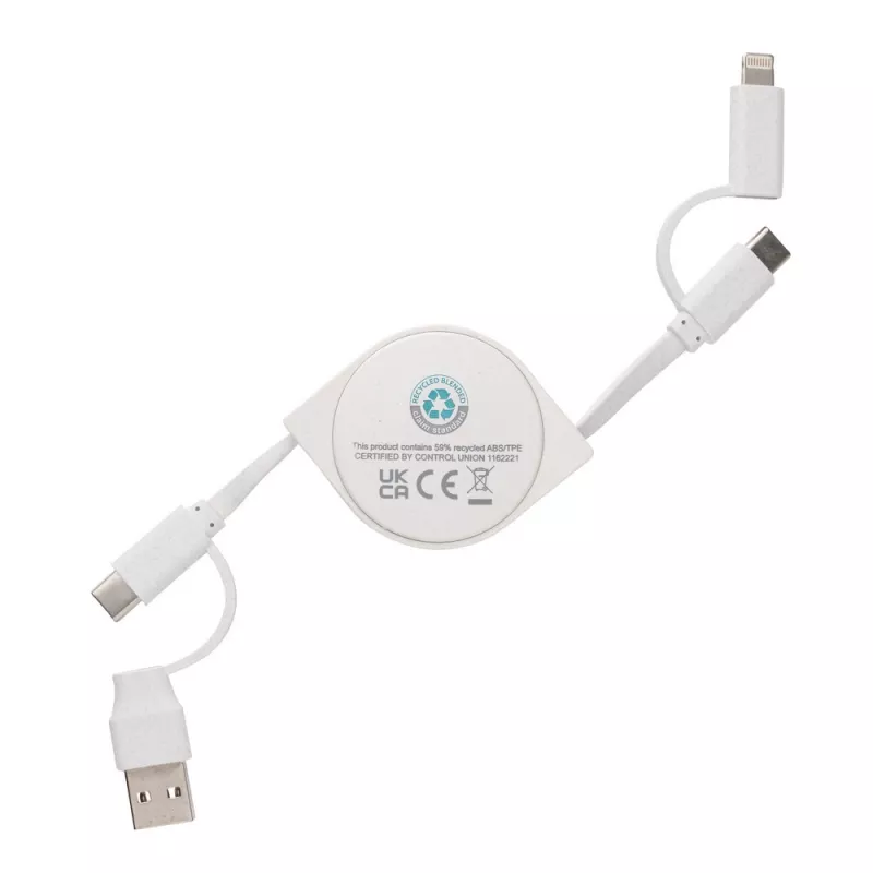 Kabel do ładowania 6 w 1 - biały (P302.663)