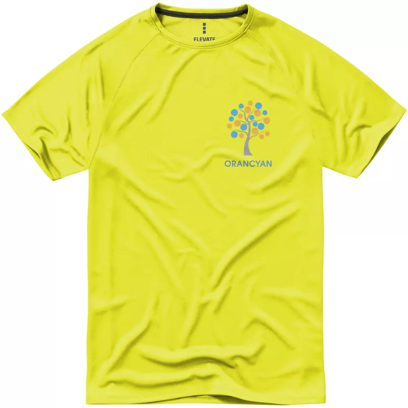 Męski T-shirt Niagara z dzianiny Cool Fit  - Neonowy żółty (39010-NEONYEL)