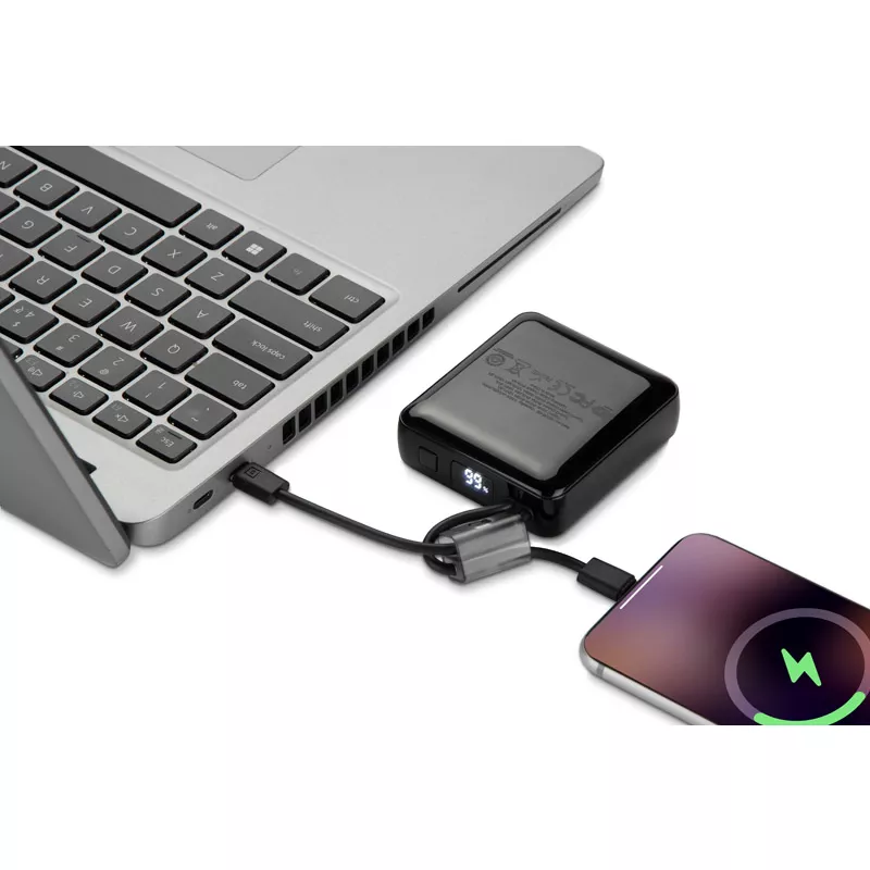 Powerbank LUMERO 10000 mAh 22,5W - czarny (45138-02)