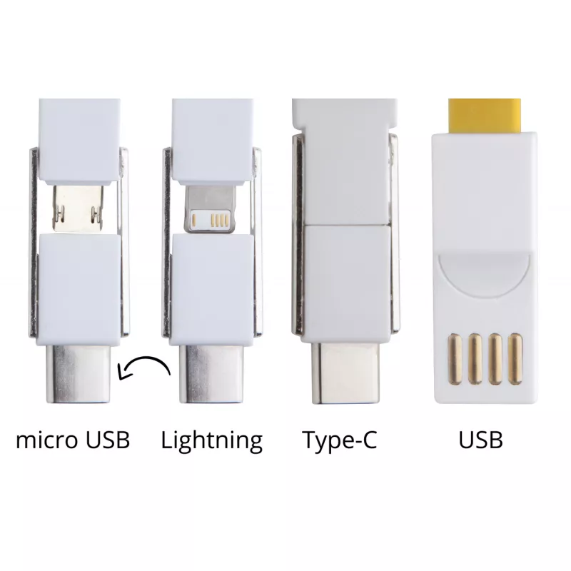 Hedul kabelek USB brelok - żółty (AP721046-02)