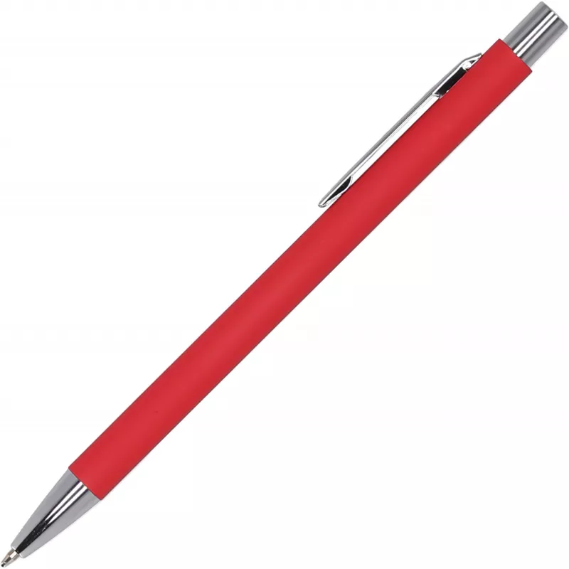 Długopis metalowy soft touch GIORGIO - czerwony (1368005)