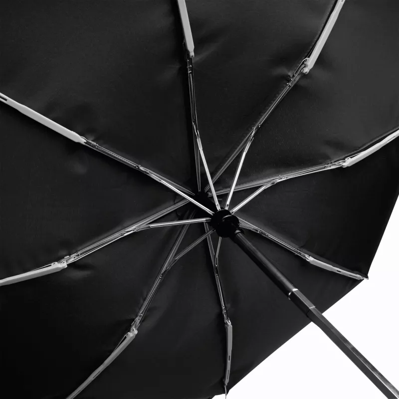 Automatyczny, wiatroodporny, kieszonkowy parasol - czarny (56-0101183)