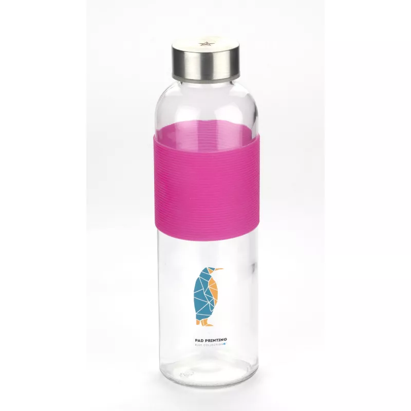 Butelka szklana GLASSI 520 ml - różowy (16207-21)