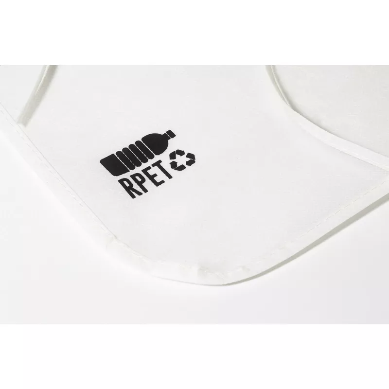 Ecolo fartuch do kolorowania RPET - biały (AP800301)