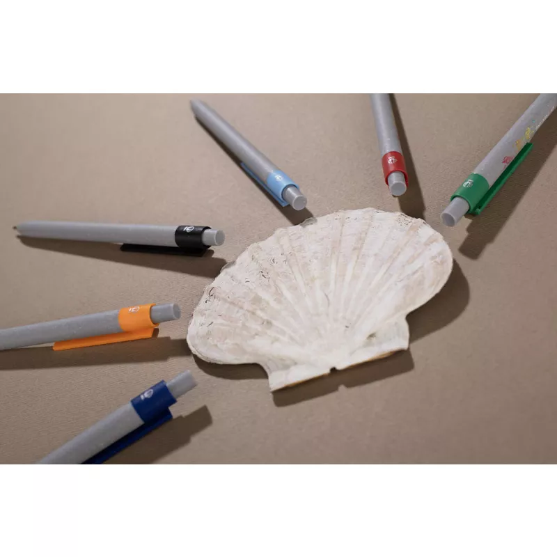 Długopis z tworzywa z dodatkiem zmielonych muszli SELIS - granatowy (19735-06)