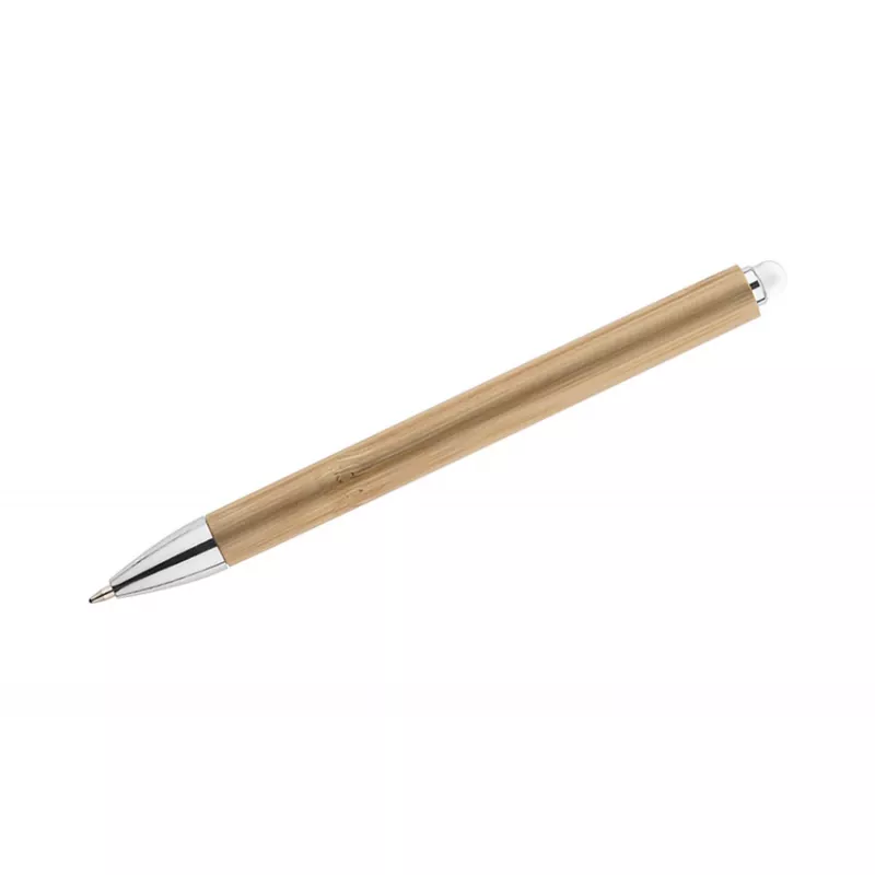 Długopis bambusowy z touch pen-em TUSO - biały (19661-01)