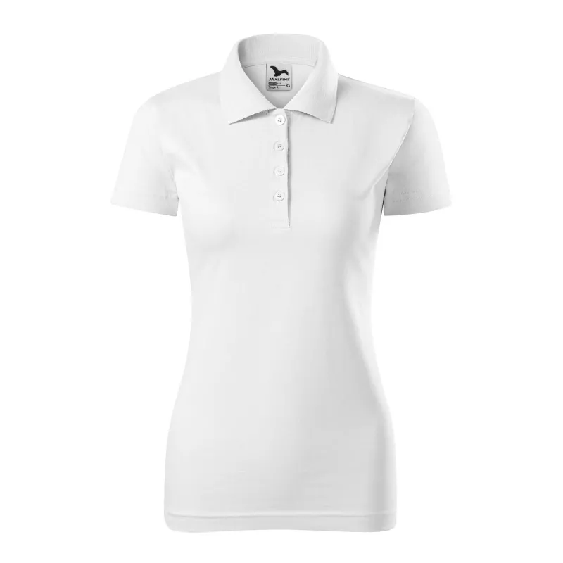 Damska koszulka polo 180 g/m² SINGLE J. 223 - Biały (ADLER223-BIAłY)
