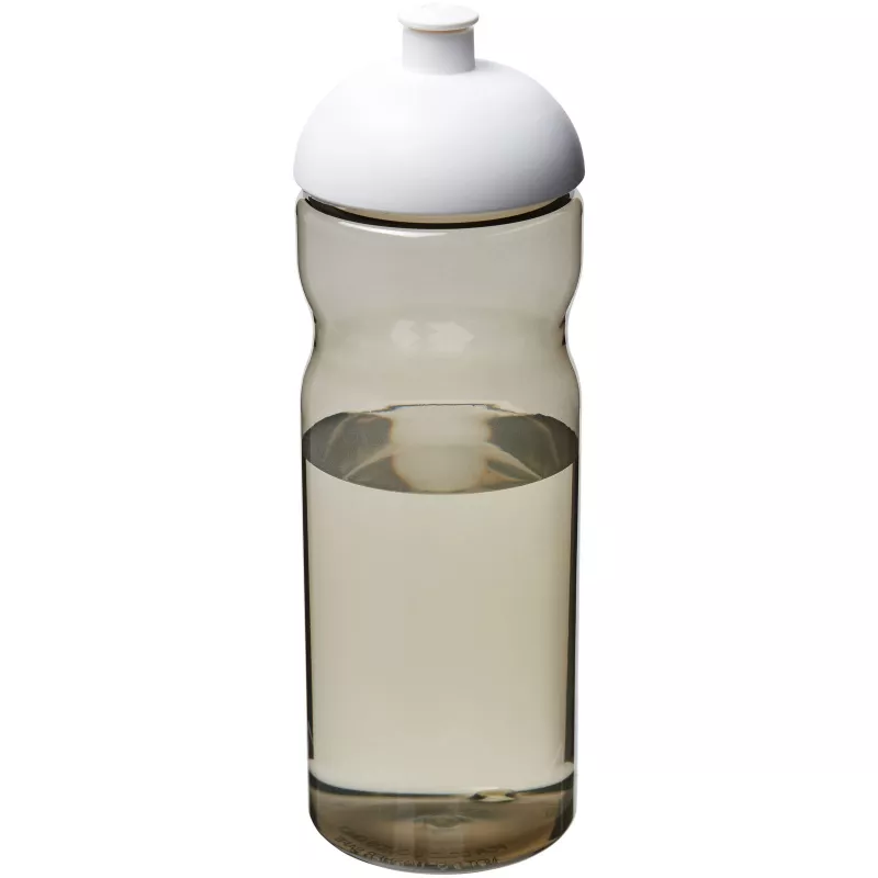 Bidon H2O Eco o pojemności 650 ml z wypukłym wieczkiem - Biały-Ciemnografitowy (21009801)