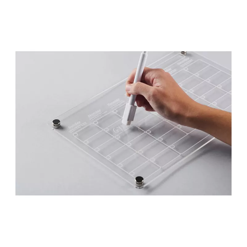 Planer miesięczny akrylowy magnetyczny A4 PLANIT - Przezroczysty (MO2886-22)