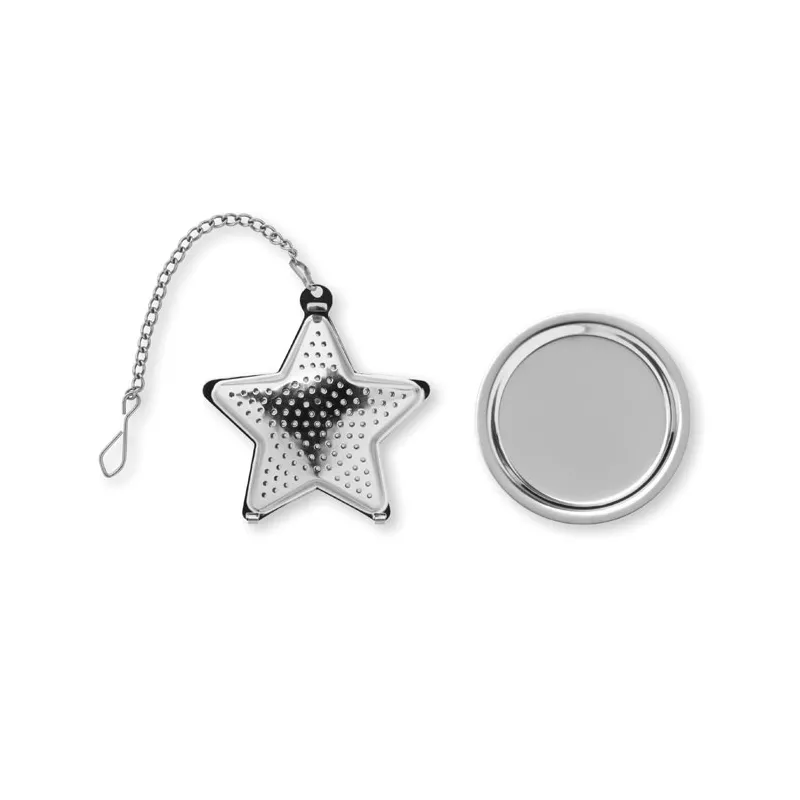 Zaparzacz do herbaty stalowy gwiazdka STARFILTER - Srebrny Mat (CX1435-16)