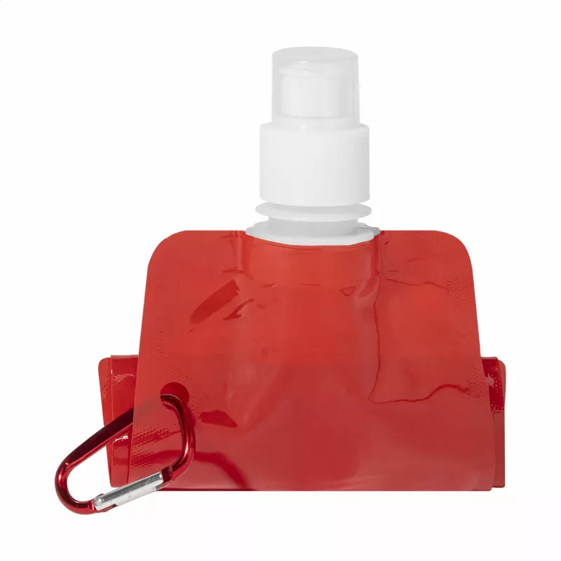 Carabol składana butelka RPET - czerwony (AP800231-05)