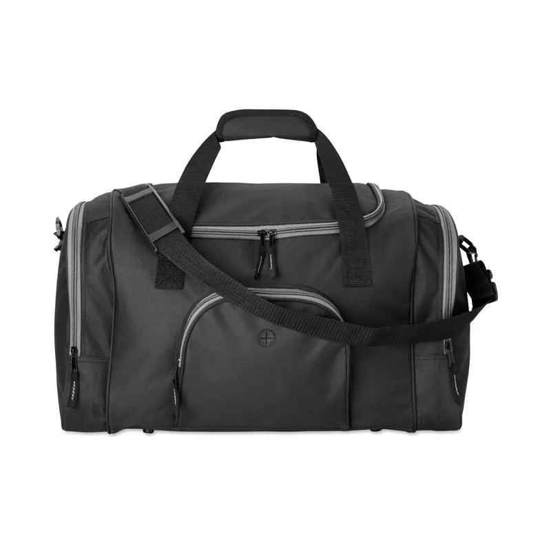 Torba sportowa 600D z wyjściem na słuchawki LEIS - Czarny (MO8576-03)
