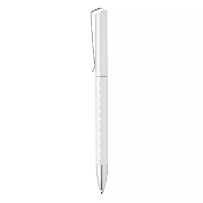 Długopis plastikowy z metalowym klipem - biały (V1998-02)
